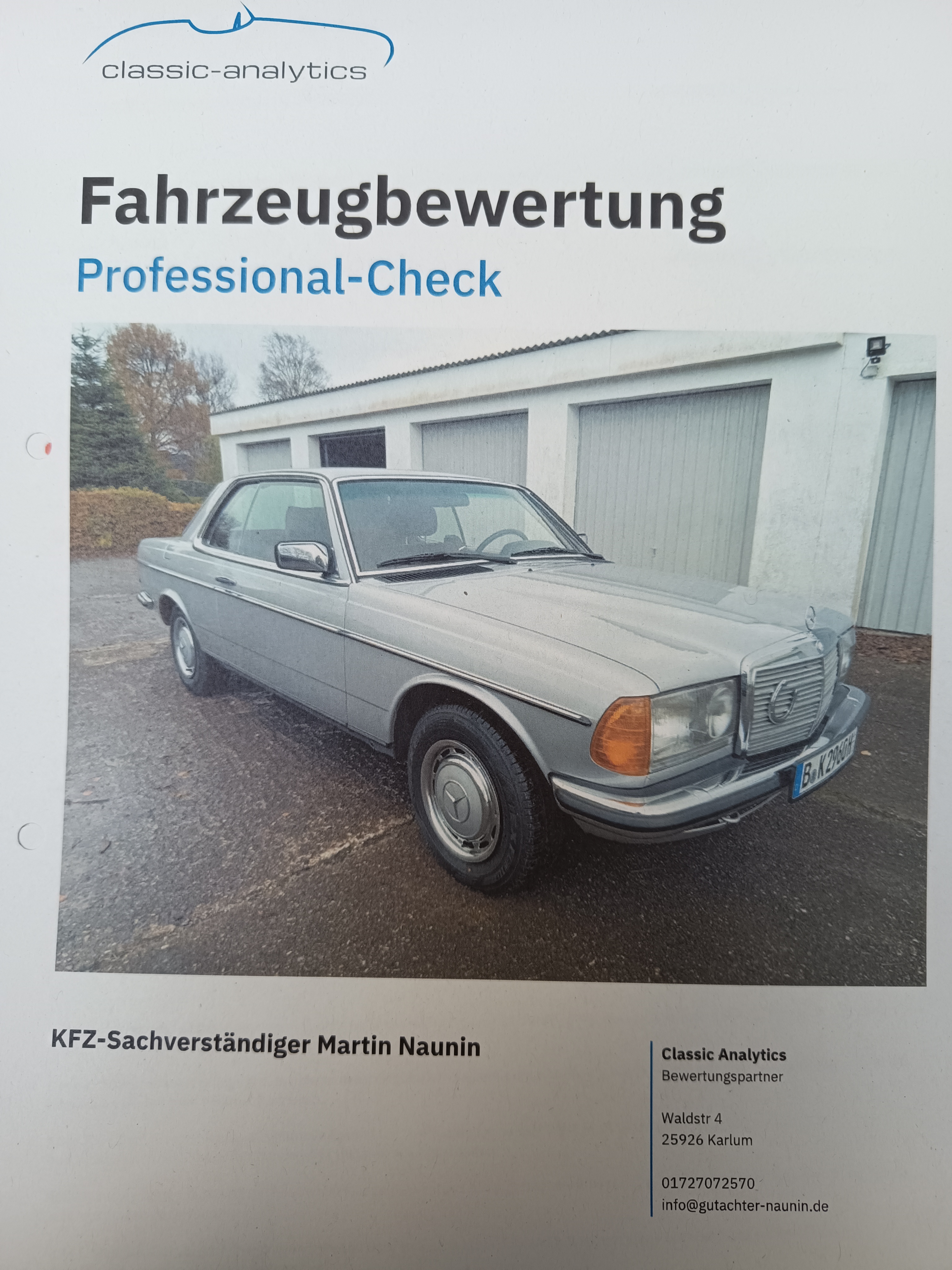 Mercedes-Benz C123 230E (1983)